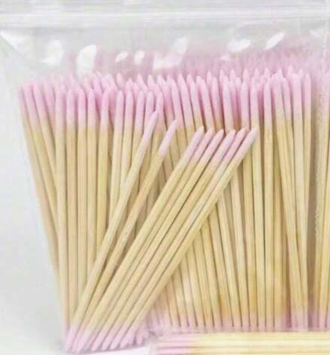 Multifunktionelle træpinde - Pink (100 stk.)